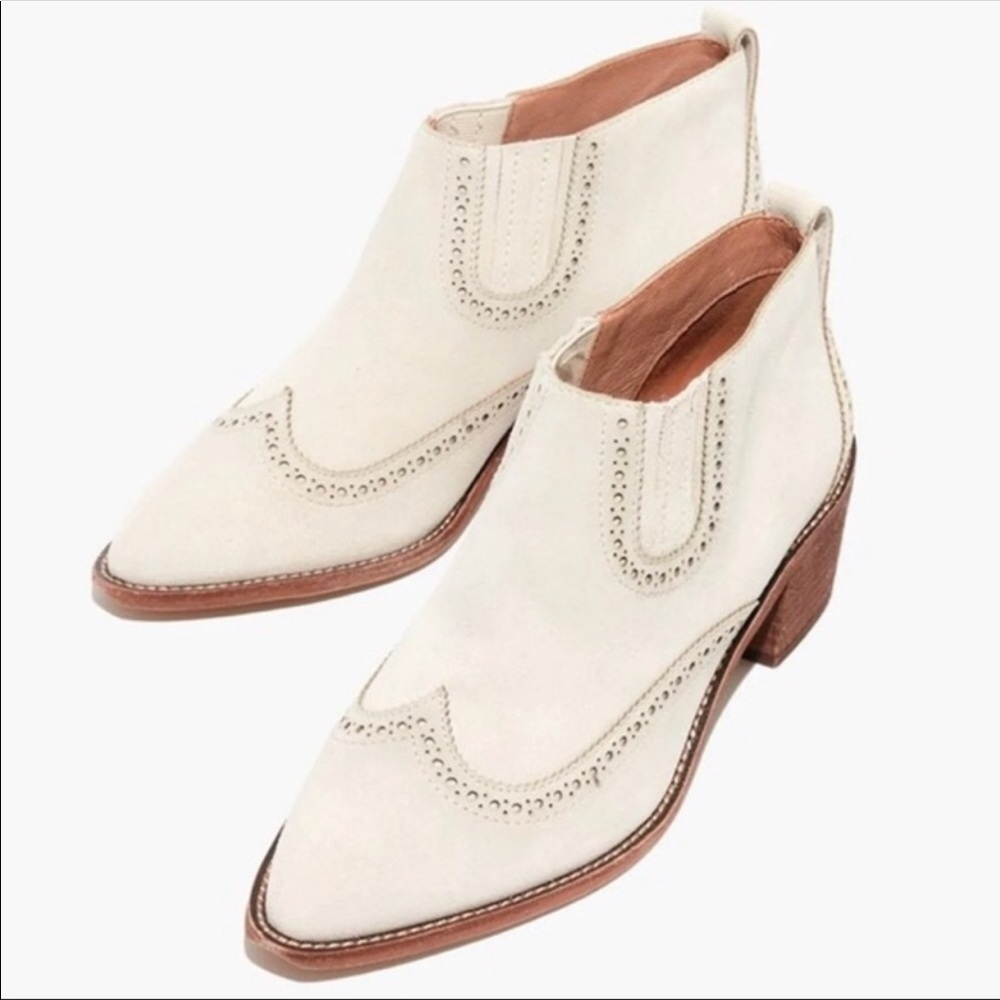 Madewell Grayson Brogue Boot Size 7.5